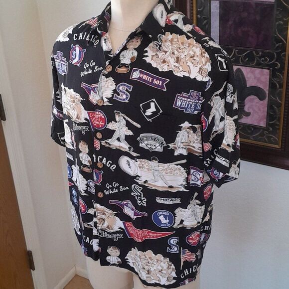 Reyn Spooner White Sox Vintage button up Shirt - Picture 12 of 12